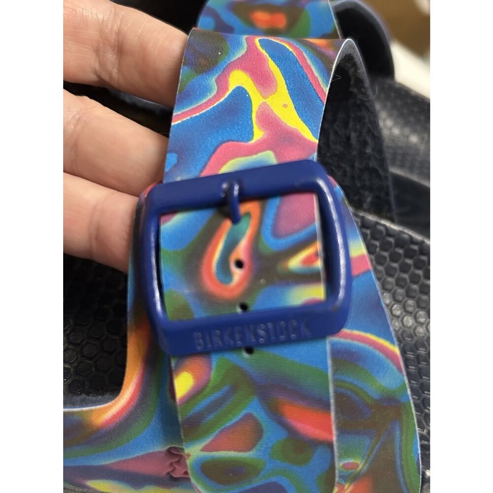 Original BIRKENSTOCK Womens ARIZONA ESSENTIALS Slide Sandal Tie Dye SZ 9 - Picture 6 of 9